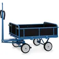 Produktbild: Fetra Handpritschenwagen Bordwände, Zugöse 700 kg LxB 1.200 x 800 mm Vollgummirä