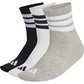 Produktbild: adidas 3 Stripes Mid 3er Pack Socken (Größe 49 , mehrfarbig)