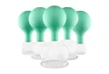 Produktbild: pulox Vakuum-Massager Schröpfgläser Set aus Echtglas 5 Stück diverse Größen Grün