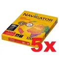 Produktbild: 5x Navigator Colour Documents 120g/qm A4 Kopierpapier - Weiß, 5x 250 Blatt