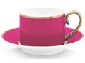 Produktbild: Pip Studio Chique Tasse mit Untertasse Gold-pink 0,22 l