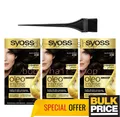 Produktbild: Syoss Oleo 2-10 Black Brown Ammoniak Free Hair Color Intense Rich Glossy 3er ...