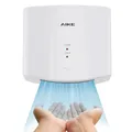Produktbild: AIKE Air Wiper Kompakt Händetrockner, Hochgeschwindigkeit, 1400W 220V, Stecken & Loslegen, Papierlos & Berührungslos für Öffentliche Toiletten, AK2630S (Weiß)