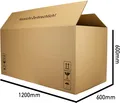 Produktbild: Paket.ag Karton DHL Karton 120 x 60 x 60 cm Versandkarton Kartonage mit Höhenriller, einfach zu verwenden zum Verpacken