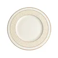 Produktbild: Villeroy & Boch Ivoire Speiseteller, runder Essteller mit Goldrändern und Ornamenten aus Premium Bone Porzellan, spülmaschinenfest, 270 mm, 27 centimeters, 1043902630