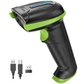 Produktbild: Tera Kabelloser Barcodescanner Handheld 1D Laser Wireless und USB Wired mit Akkustandsanzeige, Extra Großem Akku 2000mAh und Ergonomischem Design, Patent-Nr.: EU008489413, Upgrade-Modell 5100