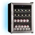 Produktbild: Klarstein - Coachella 65 Getränkekühlschrank - 60 l WLAN-fähig, LED-Beleuchtung, Edelstahl, Flüsterleise, 3-18 °c, Herausnehmbare Böden,