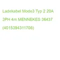 Produktbild: Ladekabel Mode3 Typ 2 20A 3PH 4m MENNEKES 36437 (4015394311706)