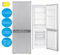 Produktbild: PKM Kühl-Gefrierkombination Silber 173 L EEK: D LED Beleuchtung Kühlschrank