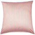 Produktbild: Janine Streifen-Bettwäsche modern classic koralle Kissenbezug einzeln 80x80 cm - rot;weiß