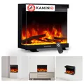 Produktbild: KAMINIO Elektrokamin LEA - Elektrischer 3-in-1 Kamin mit Panoramaview, Heizung, 3D-Flammeneffekt, 12 Flammenfarben, Fernbedienung - 24 Zoll