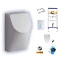 Produktbild: Auswahlset Urinal Geberit Renova Nr. 1 Plan mit Deckel Vorwandelement Taste