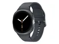 Produktbild: Samsung Galaxy Watch8 - 40 mm - Carbon-Schwarz - intelligente Uhr mit Sportband - Gummi - Graphit - Bandgröße: S/M - Anzeige 3.4 cm (1.34