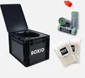 Produktbild: BOXIO-TOILET Plus Trockentrenntoilette, schwarz, inkl. Zubehör