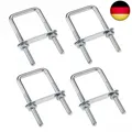 Produktbild: duoyif U-Schrauben M6 4Stück M6 Bolzen U Bügelschrauben 80 x 50 mm, Vierkant U