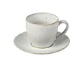 Produktbild: Broste Copenhagen Tasse NORDIC SAND Tasse mit Untertasse 0,15 l, Steinzeug mit reaktiver Glasur, Nordic Sand Tasse mit Untertasse