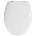 Produktbild: Wenko Wc-Sitz, Weiß, Metall, Kunststoff, 37x44.5 cm, Deckel mit Absenkautomatik, passend für alle handelsüblichen WCs, Badezimmer, WC Ausstattung, WC Sitze