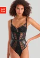 Produktbild: LASCANA Stringbody aus edler Spitze und schimmerndem Soft-Mesh, sexy Dessous
