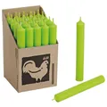 Produktbild: 25 Stabkerzen Apfelgrün - Apple Green 180 x 22 mm Kerzenfarm Kerzen Candle