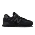 Produktbild: New Balance für Herren. ML574V3 Turnschuhe 574 Core schwarz (44), Leder, Wohnung, Schnürsenkel, Lässig