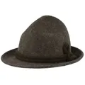 Produktbild: Breiter Filzhut Spitzkopf Trachtenhut mit Wollkordel grau L