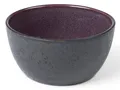 Produktbild: Bitz Schale Bowl matt black / shiny lilac 14 cm, Steinzeug, (Bowls), Schale 14 cm Steinzeug Schwarz/Lila