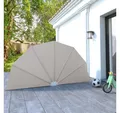 Produktbild: vidaXL Balkonsichtschutz Faltbarer Terrassen-Seitenfächer Creme 160 cm