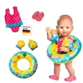 Produktbild: Heless 88 - Schwimm-Set für Puppen, Badeanzug, Clogs, Schwimmring und -flügel mit lustigen Bade- und Wassermotiven, Puppengröße ca. 35 - 45 cm, für Badespaß an heißen Sommertagen