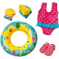Produktbild: Heless 88 - Swim Set For Dolls, Swimsuit, Clogs, Swim Ring And Wings With