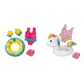 Produktbild: Heless 88 - Schwimmset für Puppen, Badeanzug, ClogsPuppengröße ca. 35-45 cm & 66