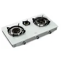 Produktbild: Klarstein Doppelkochplatte Barzona, Gaskocher Gas Brenner 3 Camping Hob 8450 W weiß