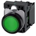 Produktbild: Siemens 3SU11020AB401BA0 Drucktaster bel. 22mm rund grün Knopf 1S AC/DC 24V