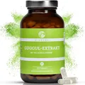 Produktbild: QIDOSHA® Guggul Extrakt Kapseln hochdosiert mit 10% Guggulsterone, 120 Guggulu Kapseln im Apothekerglas, Guggulu Extrakt 500mg je Kapsel mit 50mg Guggulsterone, höchster Guggulsterone-Anteil am Markt