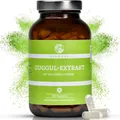 Produktbild: QIDOSHA Guggul-Extrakt Kapseln, hochdosiert mit 10% Guggulsterone, 120 Guggulu Kapseln im Apothekerglas, Guggulu Extrakt 500mg je Kapsel mit 50mg Guggulsterone, höchster Guggulsterone-Anteil am Markt à 120 St., 74 g