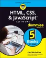 Produktbild: HTML, CSS, & JavaScript All-in-One For Dummies Paul McFedries