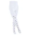 Produktbild: FALKE Unisex kinder Strumpfhose Little Flowers K Ti Baumwolle dick gemustert 1 Stück, Weiß White 2000, 80-92