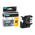 Produktbild: DYMO Schriftband RHINO 18489, 19 mm schwarz auf weiß