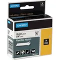 Produktbild: Schriftband Band-B.19mm Band-L.3,5m flexibles Nylonband schwarz auf weiß DYMO