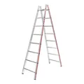 Produktbild: Hymer Sprossenstehleiter beidseitig begehbar, 2x8 Sprossen