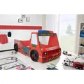 Produktbild: Autobett Kinder 90x200 cm Feuerwehrbett 