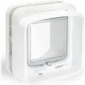 Produktbild: Sureflap - Mikrochip Dualscan Haustierklappe Weiß 1 St.