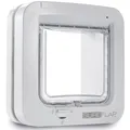 Produktbild: SUREFLAP Mikrochip Katzenklappe 4-Wege Haustierklappe mit Chip Weiß