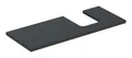 Produktbild: Geberit ONE Waschtischplatte für Aufsatzwaschtisch in Schalenform mit Ausschnitt rechts 1200 x 30 x 470 mm - Lava matt - 505315003