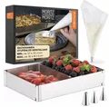 Produktbild: Moritz & Moritz Backrahmen Eckig Verstellbar + 10 Spritzbeuteln und 3 Aufsätzen