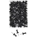 Produktbild: 2x 100 Pin Wand Nadeln Schwarz für Pinwand Push Pins Black Pinnwand WEDO Diabolo