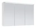 Produktbild: Badezimmerspiegelschrank TWO, B 100 cm, mit LED-Beleuchtung Weiß, 6 höhenverstellbare Einlegeböden, Spiegeltüren