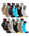 Produktbild: 10 Paar Kinder Socken Jungen & Mädchen Baumwolle Kindersocken 54333 (23-26)