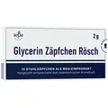 Produktbild: GLYCERIN ZÄPFCHEN Rösch 2 g gegen Verstopfung 10 St