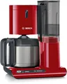 Produktbild: Bosch Filterkaffeemaschine TKA8A054 Thermokanne 1,1L 8-12 Tassen rot 1100W