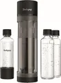 Produktbild: SODAPOP Wassersprudler Set Logan matt schwarz 3 Flaschen - OHNE CO² Zylinder